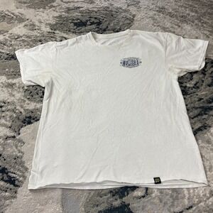 Vintage Y2K Metal Mulisha T Shirt Mens Large White Cotton Crew Neck Grunge